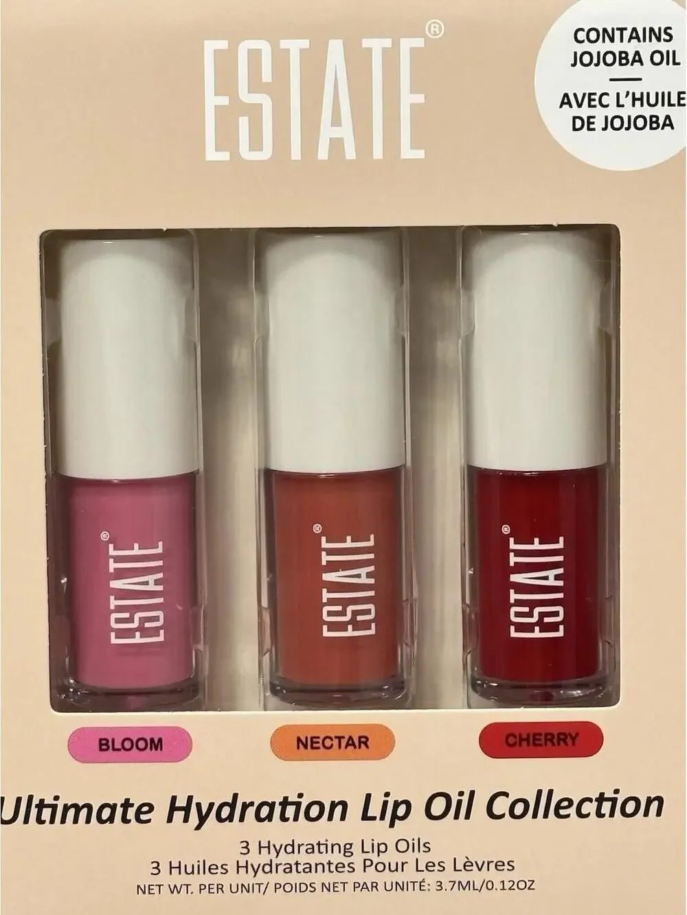 Estate Cosmetics Ultimate Hydration Lip Oil Collection - 3 Piece Set - New!